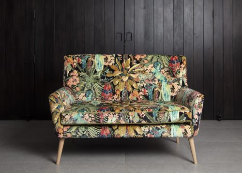 May sofa in bright fabric